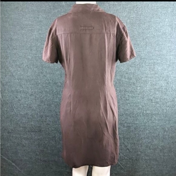 Ann Taylor Silk Button Down Shirt Dress Great For Work Or School! - Picture 4 of 8